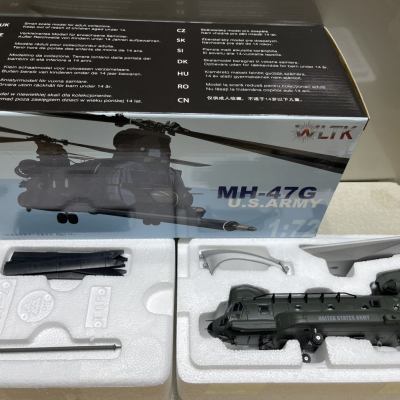 ​Mô hình Kim loại Máy bay Trực Thăng vận tải hạng nặng MH-47G chinook  tỷ lệ 1:72