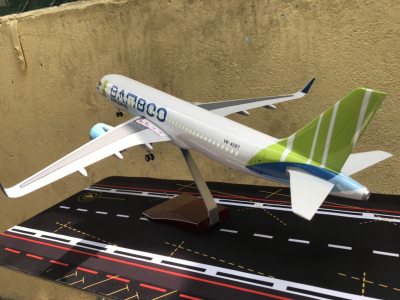 Mô hình máy bay BAMBOO Airways A-320  tỷ lệ 1:130