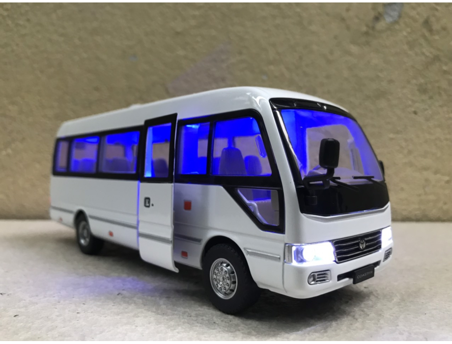Mô hình xe Khách TOYOTA COASTER tỷ lệ 1:24 