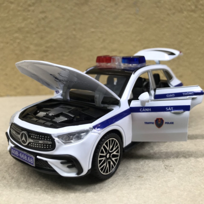 Mô hình xe Mercedes GLC Police CSGT  tỷ lệ 1:32