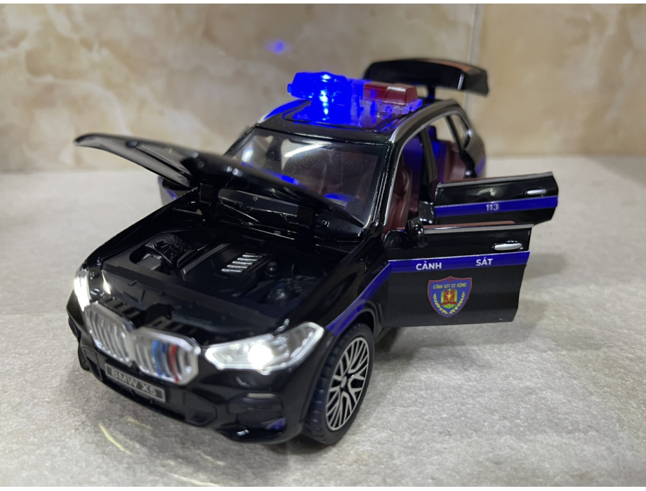 Mô hình xe Police CSCĐ 113 BMW X5 tỷ lệ 1:32 Mô hình xe Police CSCĐ 113 BMW X5 tỷ lệ 1:32