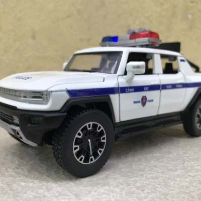 Mô hình xe Police CSGT HUMMER PICKUP tỷ lệ 1:32