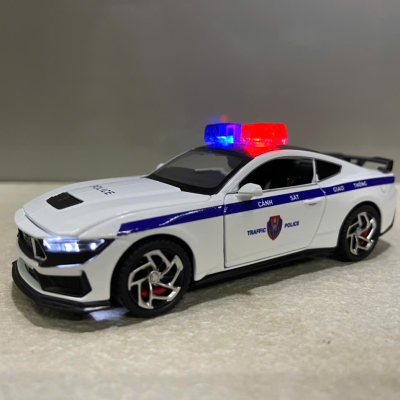​Mô hình xe Police Ford Mustang  CSGT 2026 tỷ lệ 1:32