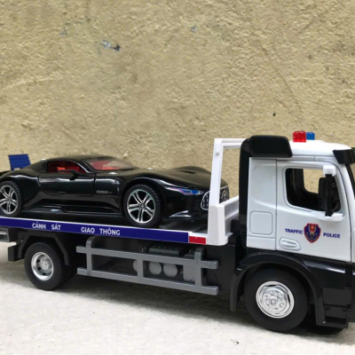 ​Mô hình xe tải thớt Cứu hộ CSGT tỷ lệ 1:24