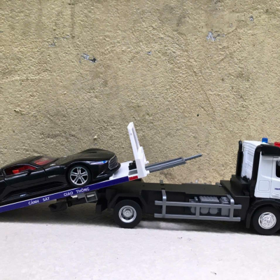 ​Mô hình xe tải thớt Cứu hộ CSGT tỷ lệ 1:24