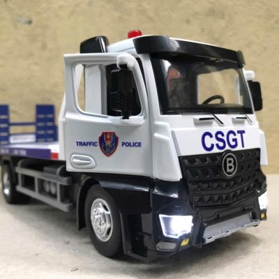 ​Mô hình xe tải thớt Cứu hộ CSGT tỷ lệ 1:24