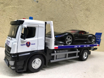 ​Mô hình xe tải thớt Cứu hộ CSGT tỷ lệ 1:24