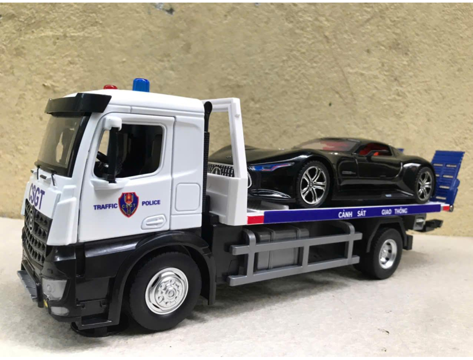 Mô hình xe tải thớt Cứu hộ CSGT tỷ lệ 1:24 Mô hình xe tải thớt Cứu hộ CSGT tỷ lệ 1:24