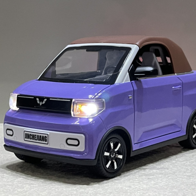 ​Mô hình Trang trí xe ô tô điện Wuling EV MINI 1:18 kim loại (XWUL18EV)