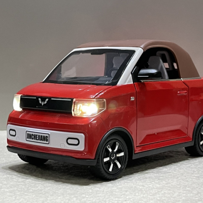 ​Mô hình Trang trí xe ô tô điện Wuling EV MINI 1:18 kim loại (XWUL18EV)
