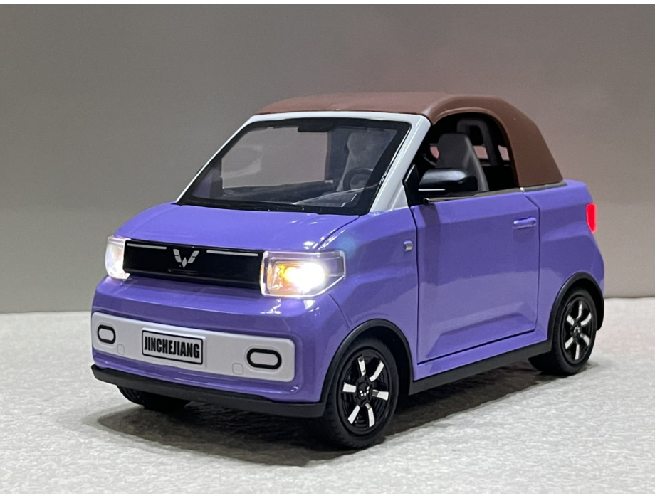 ​Mô hình Trang trí xe ô tô điện Wuling EV MINI 1:18 kim loại (XWUL18EV)