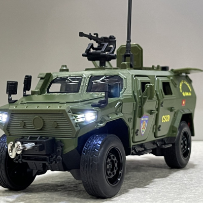​Mô hình xe Cảnh Sát Cơ Động M-TERRAIN Dongfeng tỷ lệ 1:32