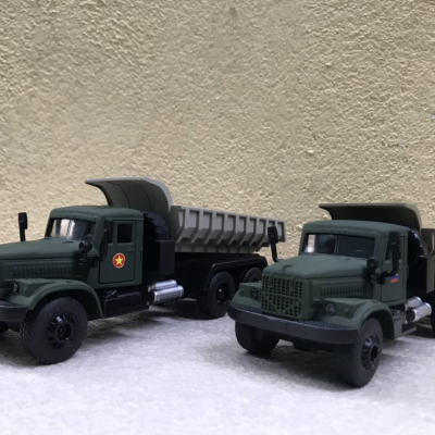 Mô hình xe Quân đội Gaz 3308 tải ben tỷ lệ 1:36